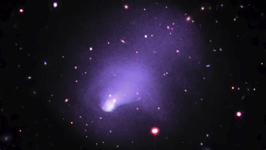 Galaxy cluster collision created 1.6 million mile shockwave