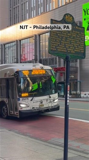 NJT Bus Rolling Down Market St. - Philadelphia, PA