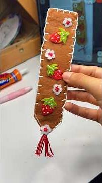 Tut for this felt bookmark #feltcrafts #crafts #diy #diycrafts #bookmark #crafttutorial #arttutorial