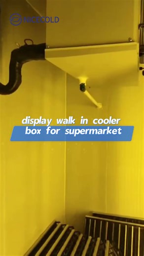 customized display walk in box with warm LED light for liquor store