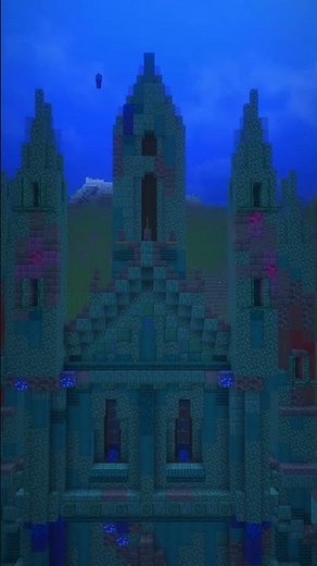 Lukewarm Ocean | Cathedral of the sea #minecraft #shorts #minecraftbuilding #minecraftimelapse