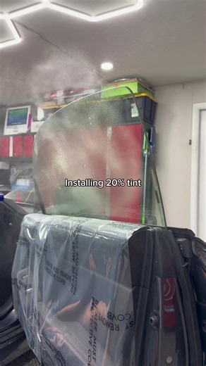 Installing 20% Ceramic Tint #windowtint #socal #tinting #foryou #windowtinting