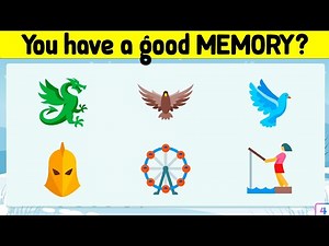 How good a MEMORY do you have? Very easy, memory test for children and adults | WIKIFUN