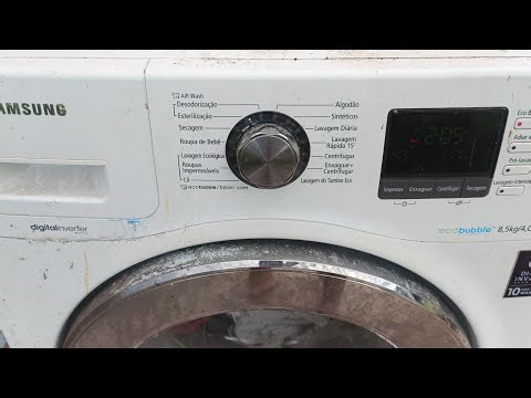 Resolver erro 3E na lavadora Samsung sem chamar um técnico.