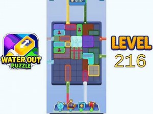 Water Out Puzzle Level 216 Walkthrough Solution