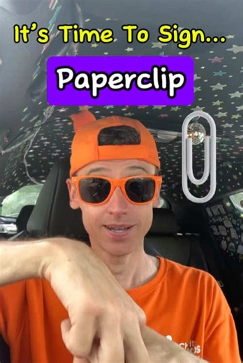 Learn the Sign for Paperclip in BSL