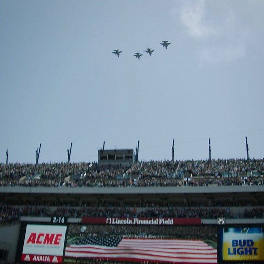 Thanks to the 177th Fighter Wing for today's amazing flyover! #AFFlyover | #FlyEaglesFly | Philadelphia Eagles