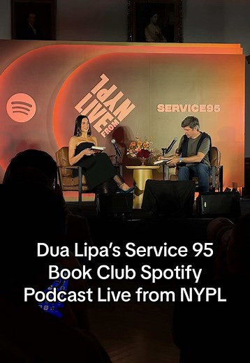 Dua Lipa's Service 95 Live at NYPL with David Szalay