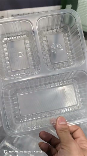 Plastic PP 3 5 8 compartment Food Container Thermoforming Machine