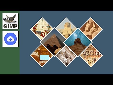 How To Make a Multi Diamond Photo Collage in GIMP