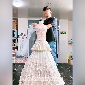 Any Girl's Dream Wedding Dress Cake | Cake Step by Step