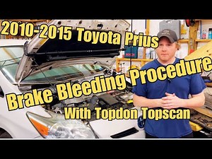 2010-2015 Prius Brake Bleeding after ABS Actuator and Accumulator Replacement with Topdon Topscan