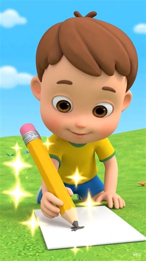 Write Write Write! ✍️ | Learn Action Verbs for Kids | Fun Learning Toons #shorts #funny #kidsvideo