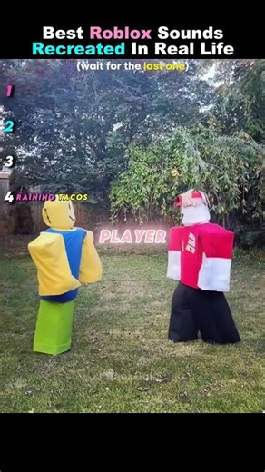 Ranking Best Roblox Sound Recreated In Real life #roblox #shorts