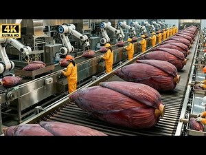 Inside a High-Tech Banana Blossom Factory | From Farm to Perfect Slices (Full Process)