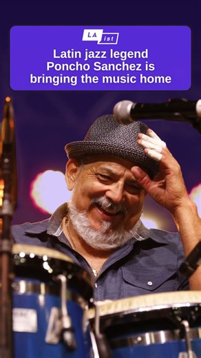 🎷 Poncho Sanchez is bringing Latin jazz home. For more than 30 years, he’s blended Latin rhythms with jazz to create a signature sound, nd this weekend, the Grammy-winning legend headlines the Central Avenue Jazz Festival, right on the historic streets where other greats like Duke Ellington, Billie Holiday and Louis Armstrong once played. "I’m a product of Los Angeles," says Sanchez. "It’s important for folks to know how Central Avenue helped raise jazz — and Latin jazz too.” | LAist