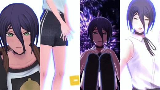 I forgot this game collabed with CSM before so its the first game to have 3D models of both of them