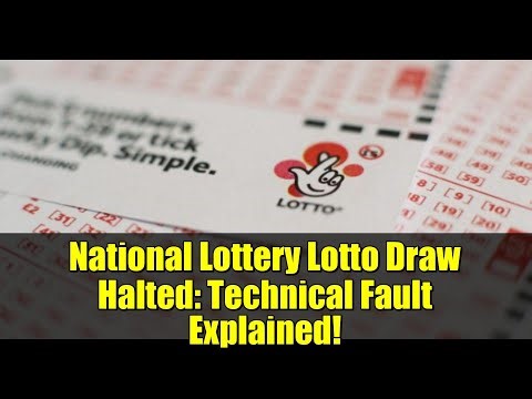 National Lottery Lotto Draw Halted: Technical Fault Explained!