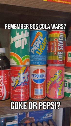 Recaptured 80s on Instagram: "Remember the cola wars in the 1980s? Pepsi and Coke were trying to be the king of sodas and were constantly competing with one another. As a kid in the 80s, I saw TV commercials where Pepsi had the Pepsi Challenge with people would taking blind taste tests to determine the better tasting soda. Coke introduced Cherry Coke and also tried to reinvent their regular cola flavor with New Coke…which didn’t turn out well. Which cola is your favorite? . . #80s #nostalgia #th