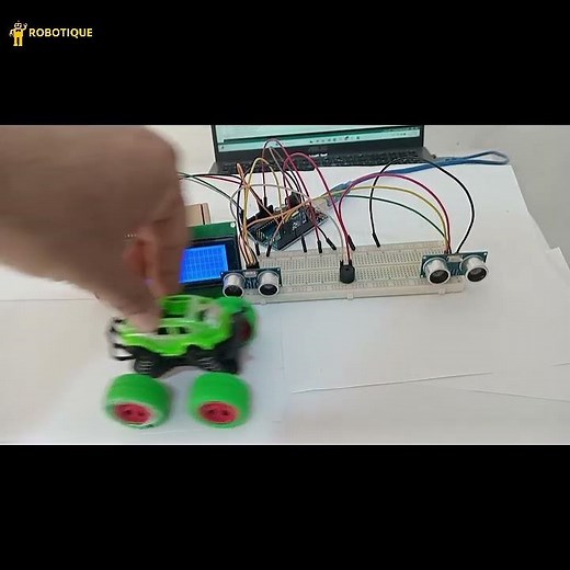 Projet #arduino : #radar de vitesse basé sur capteur HC-SR04 #shorts