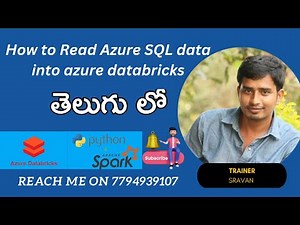 Read azure SQL data into azure databricks | Azure databricks tutorial | Azure SQL | Pyspark Tutorial