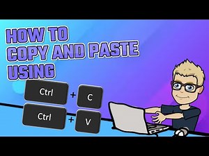 How to Copy and Paste using a keyboard shortcut