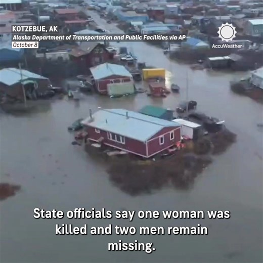 What was once Typhoon Halong slammed into western Alaska, unleashing destructive flooding that has led to one of the most significant airlift operations in Alaska history as crews work to move people from coastal villages that were destroyed. http://bit.ly/47eKCYn | AccuWeather