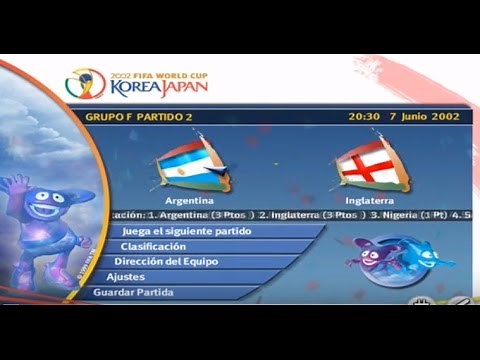 FIFA World Cup 2002 (PC) Gameplay - Argentina vs Inglaterra