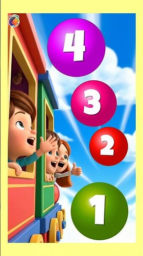 Backward counting number balls 20 to 1 || backward counting song from 20 #kidslearning #learning