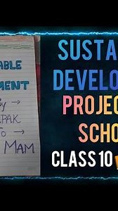 Project on Sustainable Development for Class 10 || School || Project File 2022 || SST file !! 👍🏫😇