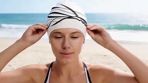 Extra Large Silicone Swim Cap for Long Hair - Odor-Free with 3D Ear Protection, Non-Slip Ultimate Fit for Women & Men Adults
