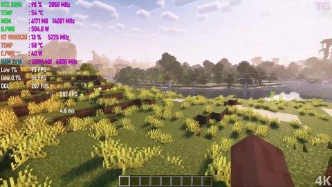 Minecraft with Shaders - RTX 5090 l 4K/8K