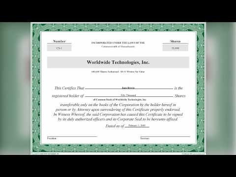 Printing Stock Certificates with Corporate Focus