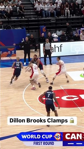 No one dominates defensively like Dillon Brooks 😤 #FIBAWC