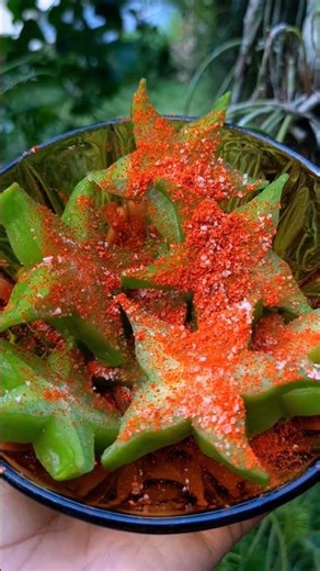 STAR FRUIT PICKLE 😋#fruit #food #shorts