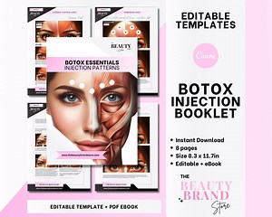 Botox Injection Patterns Guide: Editable Aesthetics Training (PDF Ebook) - Etsy