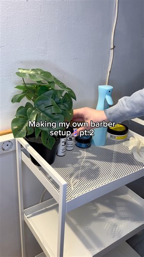 Making my own barber setup💈 pt.2 #barber #barberlife #barbers #shorts
