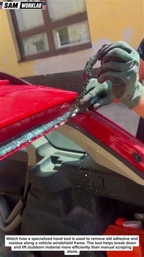 This Tool Makes Windshield Adhesive Removal So Much Faster! 🔥
