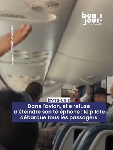 😮 Une femme a provoqué à elle seule le retour d’un avion à la porte d’embarquement en refusant de mettre fin à un appel téléphonique. 🧑‍✈️ Dans une vidéo de la scène, on peut voir plusieurs autres passagers tenter de faire entendre raison à cette femme, en vain. Le pilote de l’avion a donc décidé de faire demi-tour et de débarquer tous les passagers. ✈️ Karim Bennani nous raconte cette incivilité survenue il y a quelques jours aux États-Unis sur un vol de la compagnie Delta Airlines, qui relia
