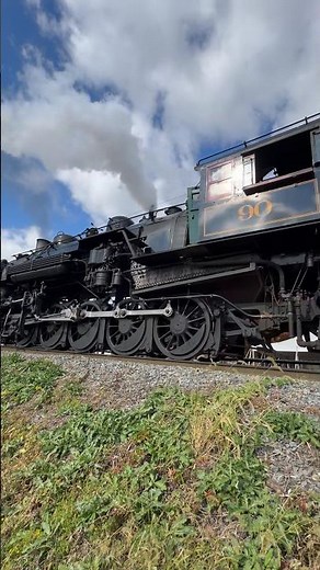 Strasburg Railroad #90 Steam locomotive backs towards Paradise PA
