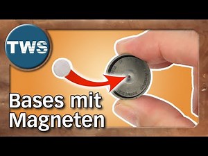 Miniaturen-Bases blitzschnell magnetisieren / Magnete aufkleben (Tabletop-Tutorial, Heißkleber, TWS)