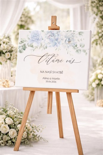 Floral Wedding Welcome Sign, Ceremony Poster, Unframed Canvas Print Wedding Reception Signage - Etsy