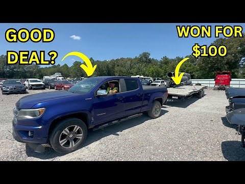 WE WON THE CHEAPEST TRAILER FROM COPART