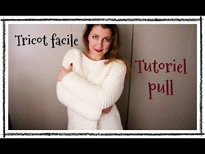 Pull en grosse maille! Tricot facile! Sweater in big knit! Easy Knit! ❄
