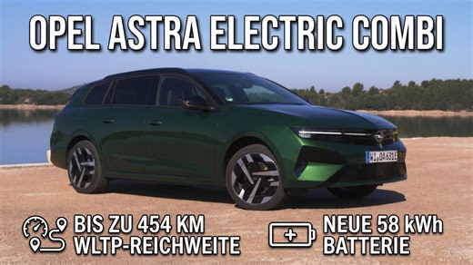 2026 Opel Astra Sports Tourer Electric Facelift Klover Grün Metallic