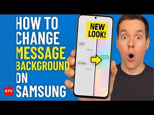 How to change chat background on Samsung Messaging App (Customise your Chat window - Quick and Easy)