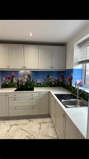 4K views · 16 reactions | #Splashbacks #installed #tile #tile #furnished #mirror #kitchenremodeling #light | 3D Splashbacks | Facebook