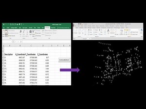 How to draw points in Autocad from Excel.