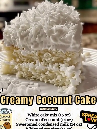77K views · 1K reactions | The kind of cake Grandma brought to every Sunday gathering — soft, creamy, and full of coconut goodness. 便 Sweet, chilled, and melts in your mouth with every bite. | Old Tasty Recipes | Facebook