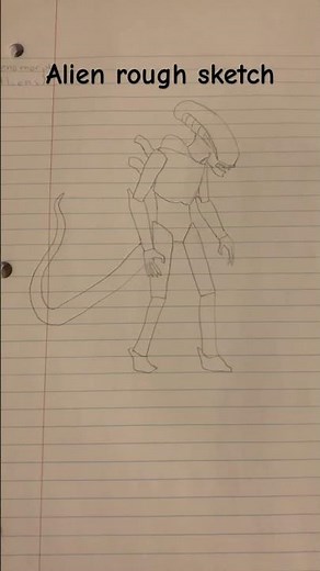 It’s not game over quite yet, man #aliens #xenomorph #sketch #drawing #alienearth